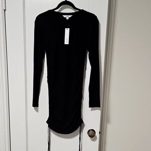 Steve Madden BB Dakota Elegant Black Long Sleeve Dress